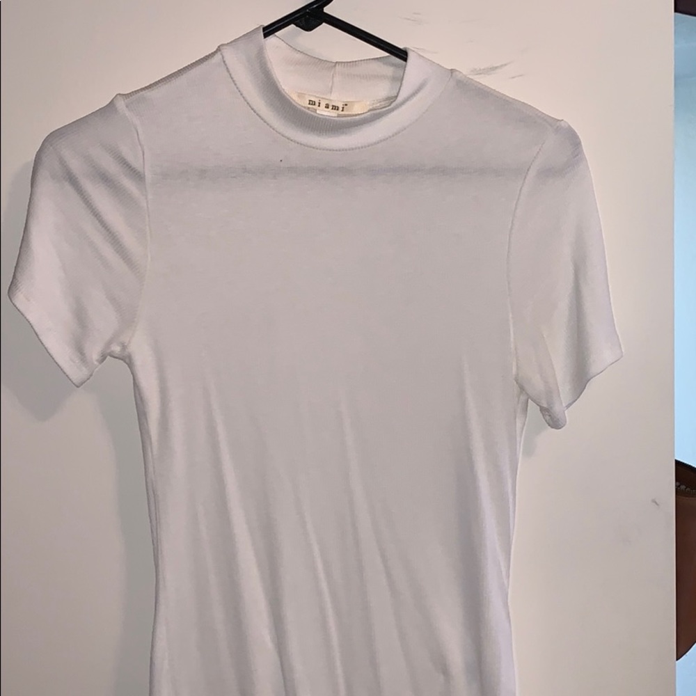 High neck white sweater shirt, never worn